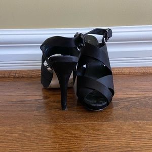 Aldo LANTGEN open toe black heels size 8.5
